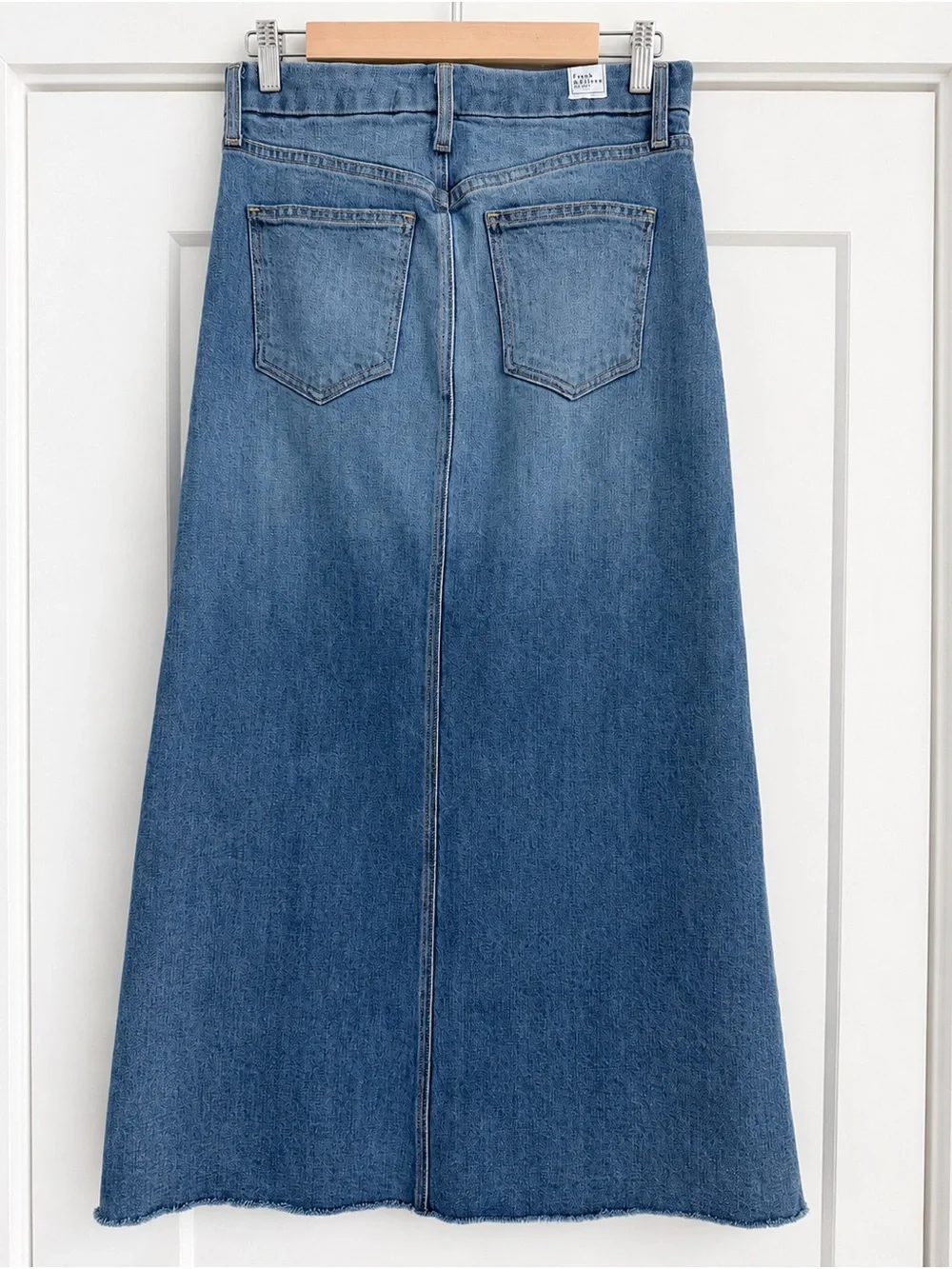 Frank & Eileen Donnybrook Denim Maxi Skirt 2010 Wash Size 4 / 26 EUC